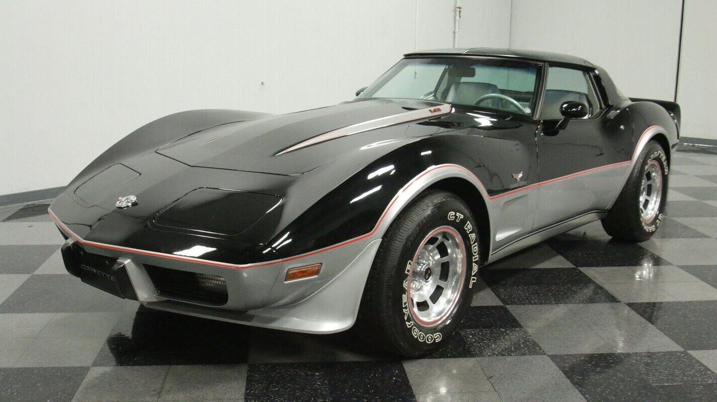 1978 chevrolet corvette pace car silver 350 v8 l48 5085 miles