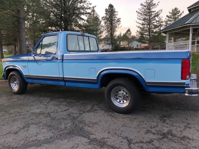 1985 ford f150 xlt lariat regular cab long bed pickup 5.0l gas engine low miles