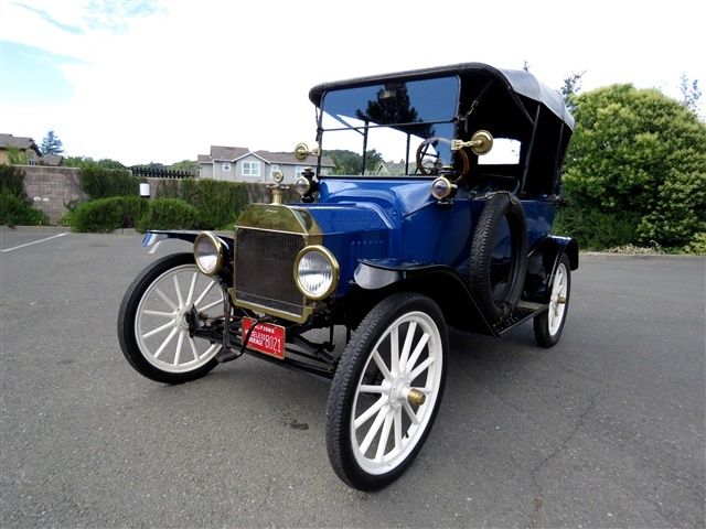 1915 ford model t touring brassy ruckstell - starter/batt/alt/12v steel wheels