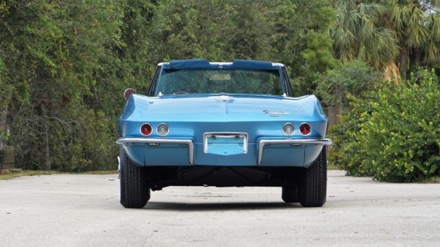 nassau blue 4-spd 327/350hp ko wheels nice roadster with side pipes