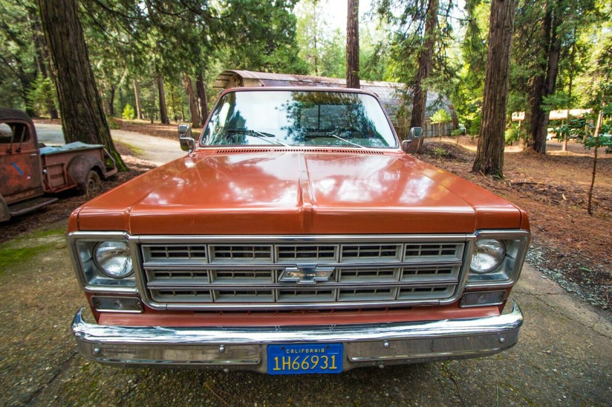 1978 chevy square body clean c20 ca pickup rust free original factory a/c truck