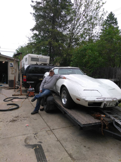 c3 1977 corvette base coupe barn find resto project cheap no resrve sale solid