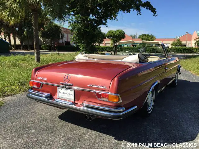1967 mercedes benz 280se convertible european production car #60