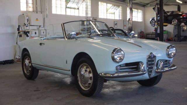 1958 alfa romeo giulietta spider