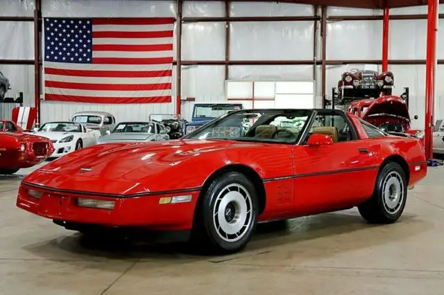 1985 chevrolet corvette 99083 miles red coupe 350ci v8 automatic