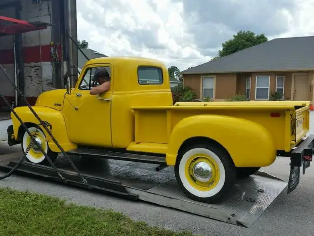 1951 chevrolet special 150 pickup yellow rwd automatic yellow