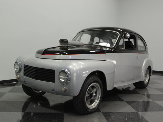built chevy 302 v8, 2x4 edelbrock intake, b&m shifter, super fast, unique car!