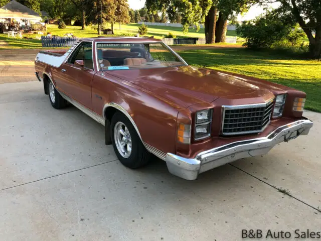 1979 ford ranchero gt 84690 miles orange regular cab 8 cyl, automatic