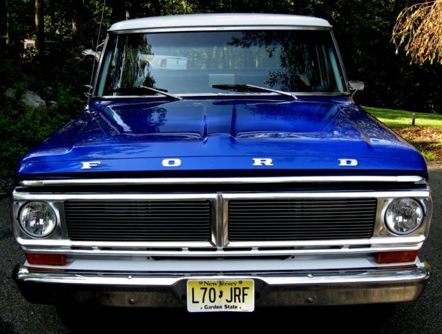 1972 "camper special"frame-off resto,blue/white/360v8,auto,pdb,ps,leather intexc