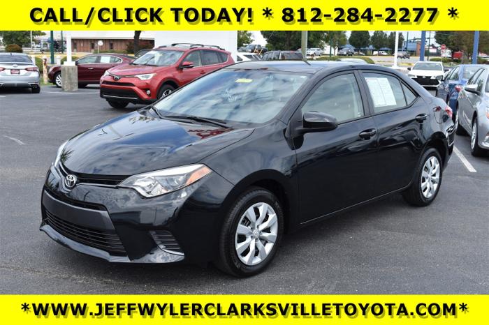 certified 2016 toyota corolla le clarksville, in 47129 for sale in cementville, indiana