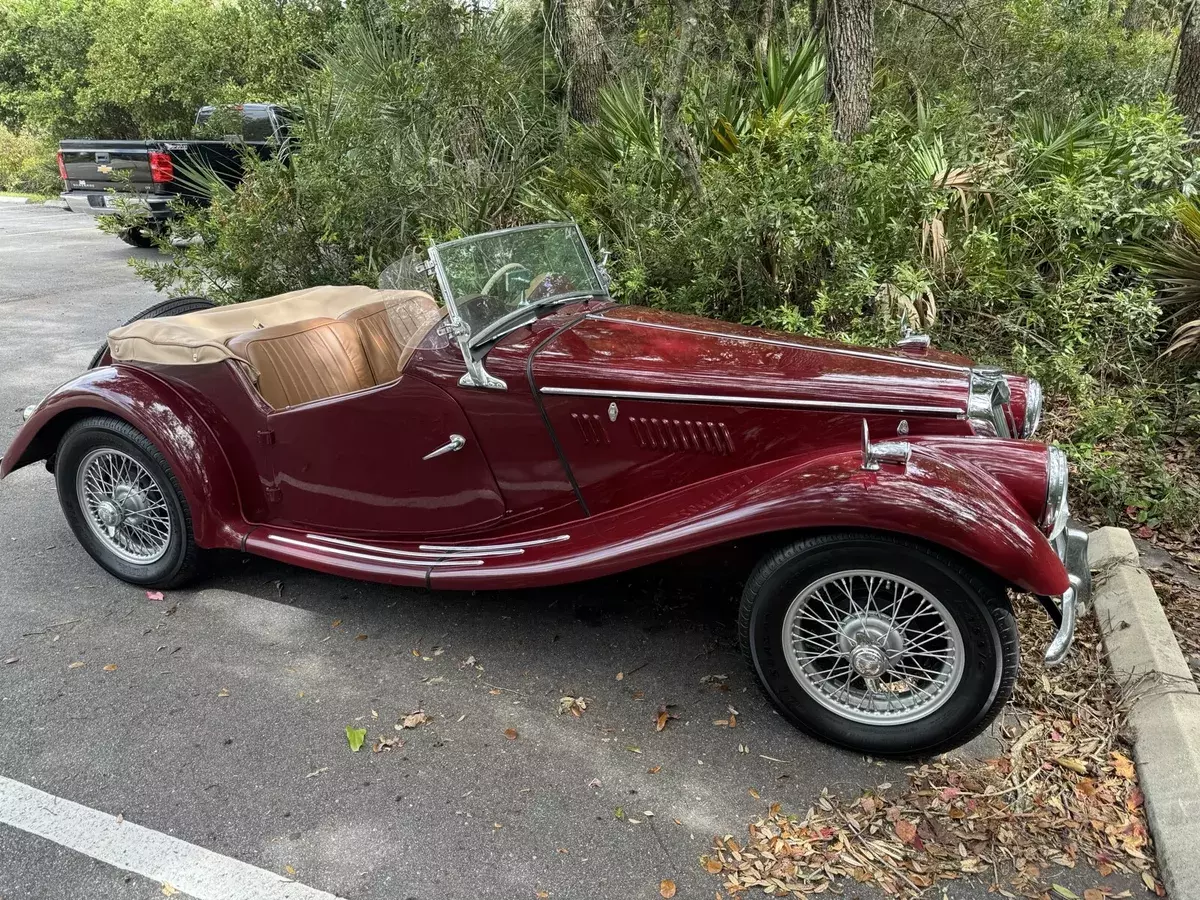 1955 mg tf convertible red 2 suicide door