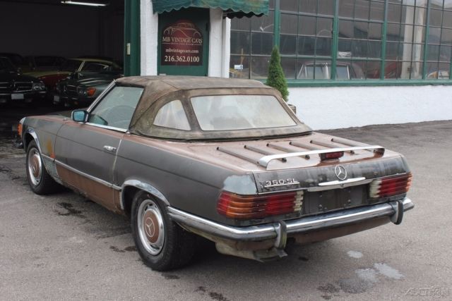 1972 mercedes 350sl,euro headlights,small bumpers !