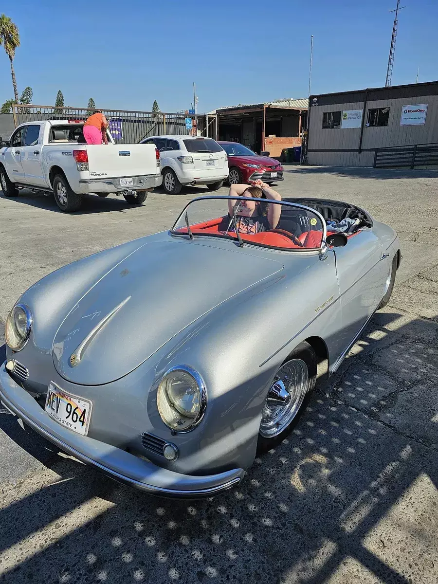 1957 porsche 356 a speedster convertible grey rwd manual 1600 super
