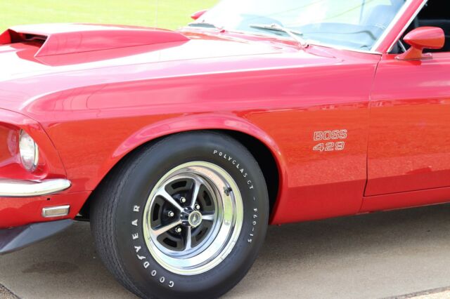 1969 ford mustang boss 429- gorgeous candy apple red!