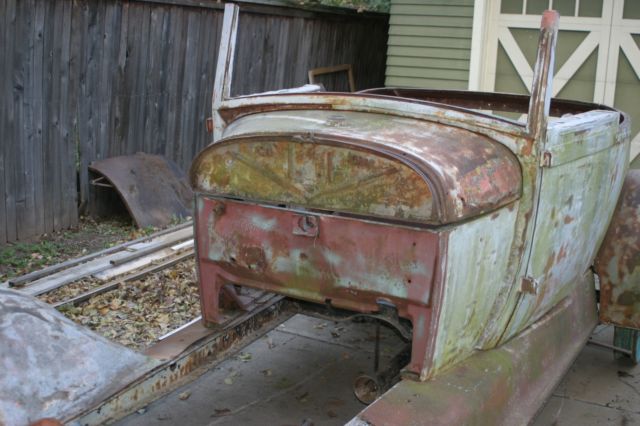 1928 1929 ford model a sport coupe barn find patina jalopy trog hot rat rod