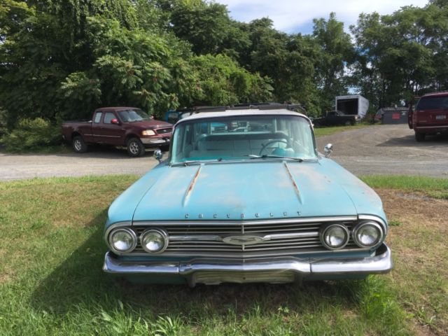 1960 chevrolet brookwood station wagon ls swap, air ride, no rust, great patina!