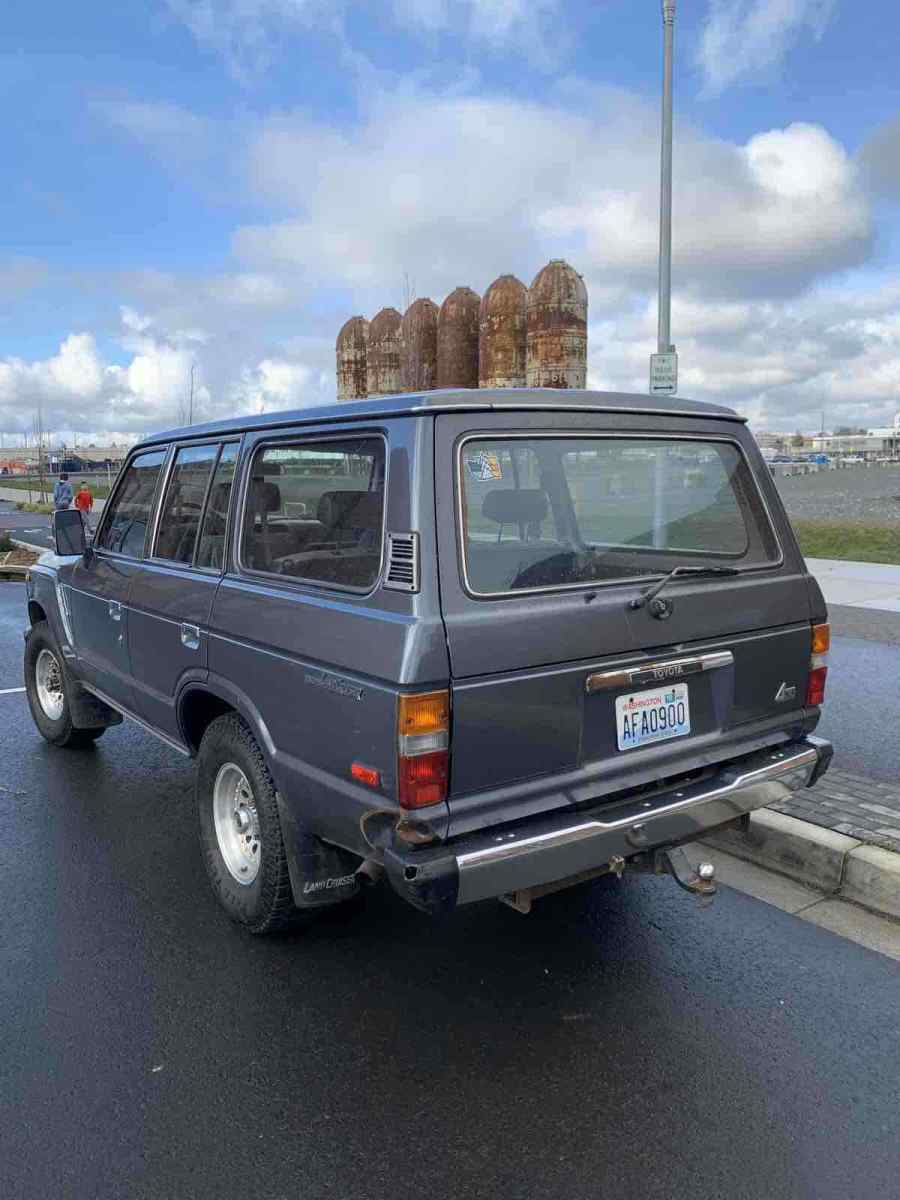 1989 toyota land cruiser suv grey 4wd automatic fj62 gx