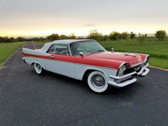 1957 dodge coronet convertible, 354 dual quad d-501 engine, rotisserie restored