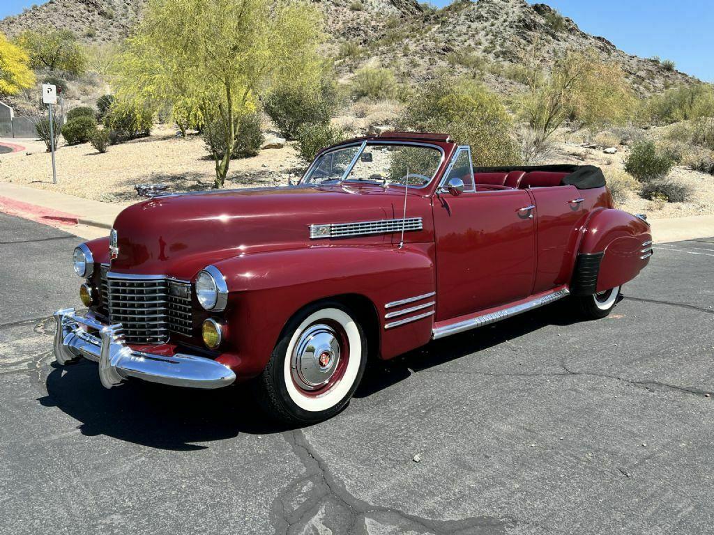 1941 cadillac series 62 convertible 59500 miles valcour maroon sedan