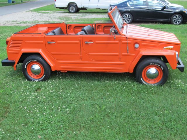 1973 volkswagen thing orange manual 4 cyl clear title runs & drives w/access
