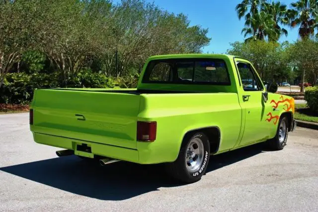 1983 chevrolet c-10 v8 short bed with flames very clean no reserve live video!!