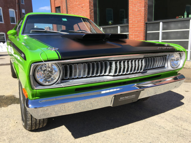 1972 plymouth duster 340 w/ 408 stroker and pistol grip 4 speed! restored! l@@k!