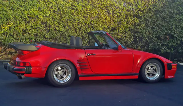 no reserve: slant-nose 911 sc cabriolet with turbo-look wide body & 3.2 motor