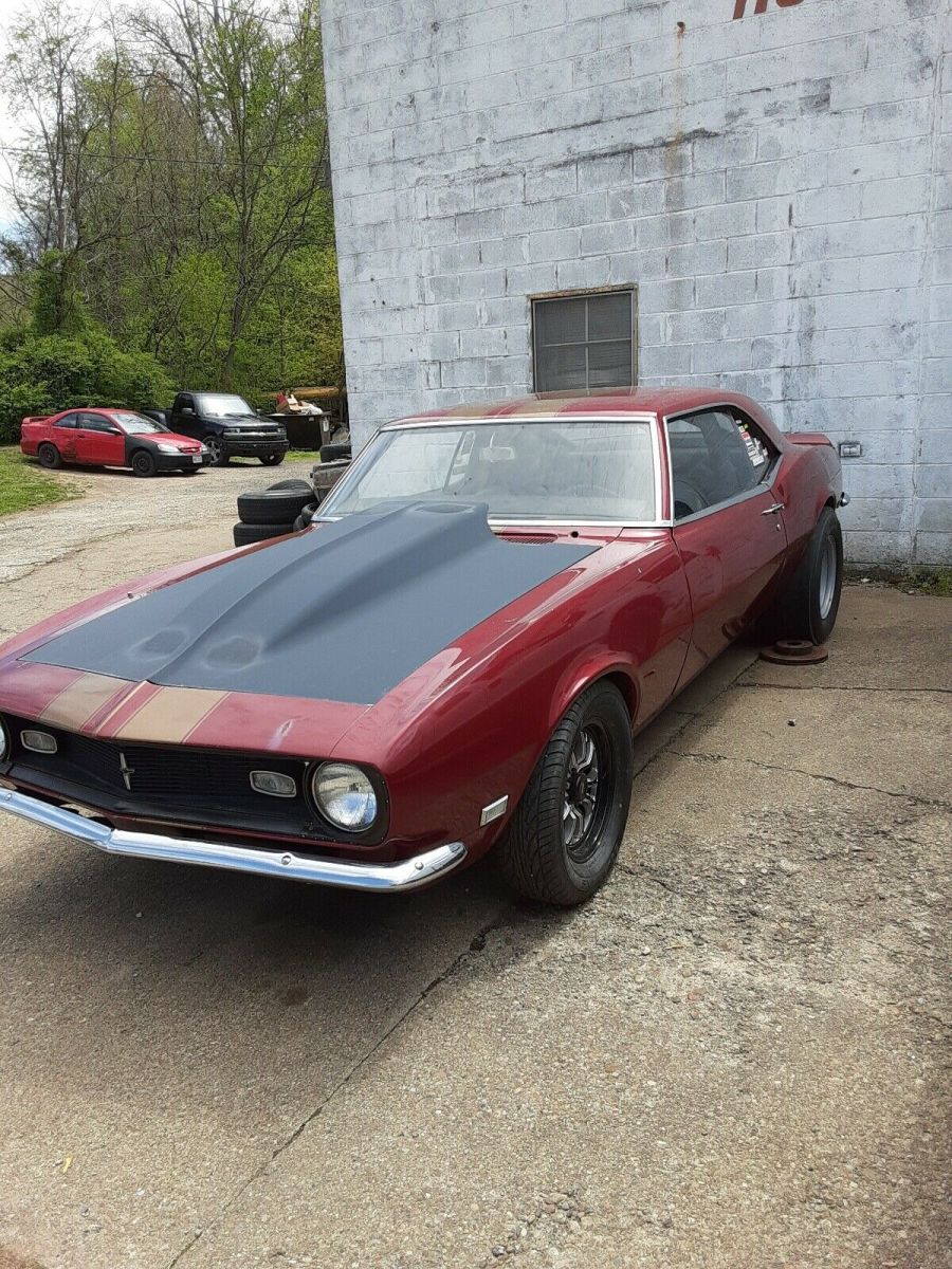 1968 chevrolet camaro sedan red rwd automatic z28
