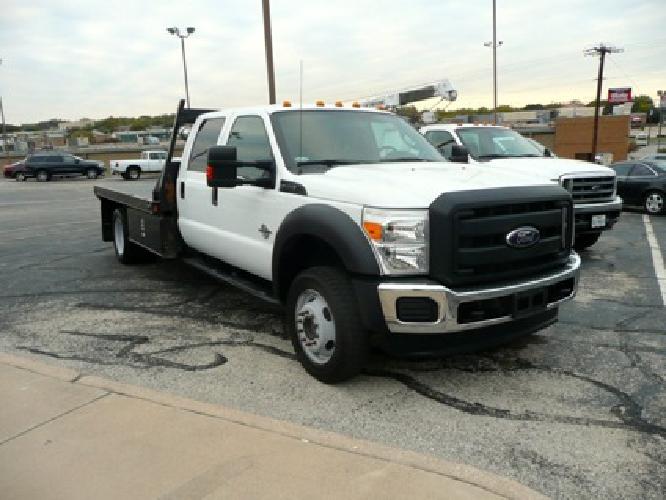 2012 ford f450 xl 4x4 crew cab 6.7 diesel w/ 11' flatbed service utility truck in north richland hills, tx