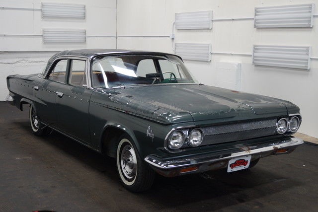 1963 green runs drives body inter fair 361v8 spd auto!