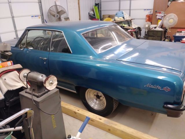 1965 chevrolet chevy malibu ss blue 2 door aluminium wheels