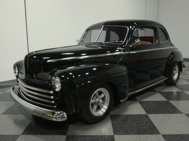 probuilt steel '47, fresh deep paint/interior, r134 a/c, fatman frnt end, ps, pb