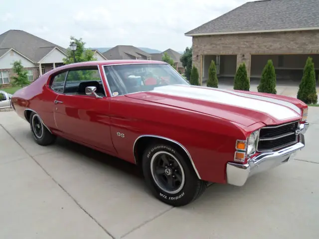 1971 chevrolet chevelle ss clone red 2 door