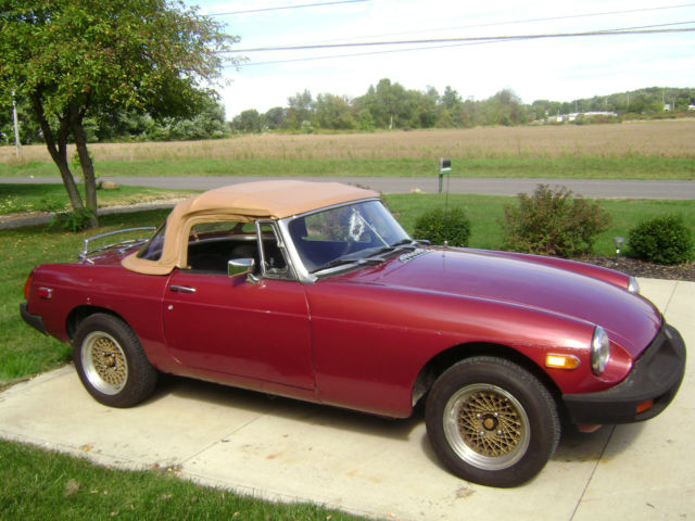 1977 mg mgb roadster 5000 mile engine