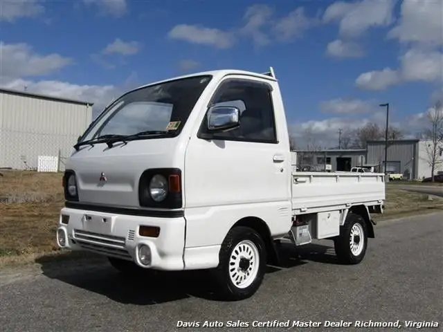 1991 mitsubishi mini cab 12 valve td right side drive m 153204 miles white picku