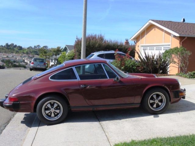 1977 porsche 911s 0 burgundy