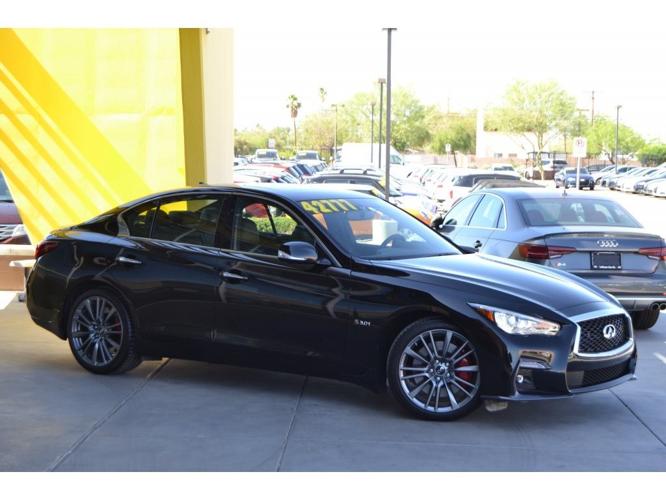 used 2018 infiniti q50 red sport 400 tempe, az 85281 for sale in tempe, arizona