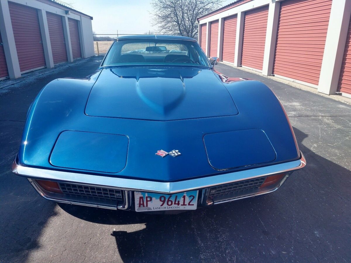 1972 chevrolet corvette sportscar blue rwd manual stingray