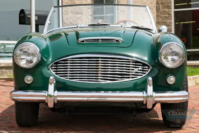 1957 austin-healey 100-6 roadster correct 4 speed british racing green frame off