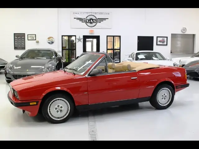 1989 maserati spyder base 26465 miles red 2.8l v6 turbo manual