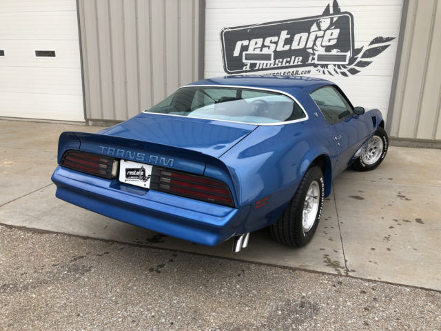 1978 pontiac trans am, ws6 - w72 t/a 6.6 - 400 - 4 spd, martinique blue - 1036