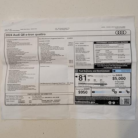 2024 audi q8 e-tron premium plus