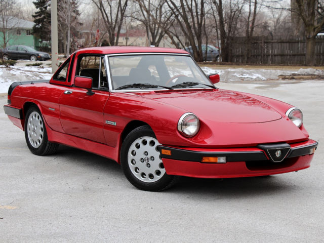 1988 alfa romeo spider quadrifoglio 5-spd all the accessories super clean
