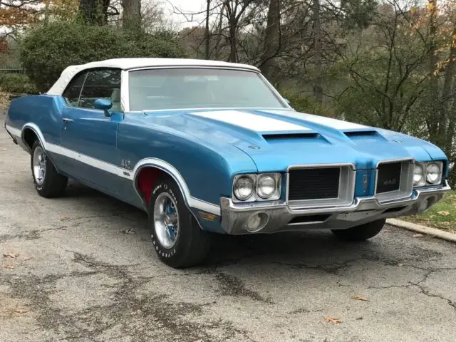 1971 oldsmobile 442 w30 optioned 4 speed convertible #'s matching car!