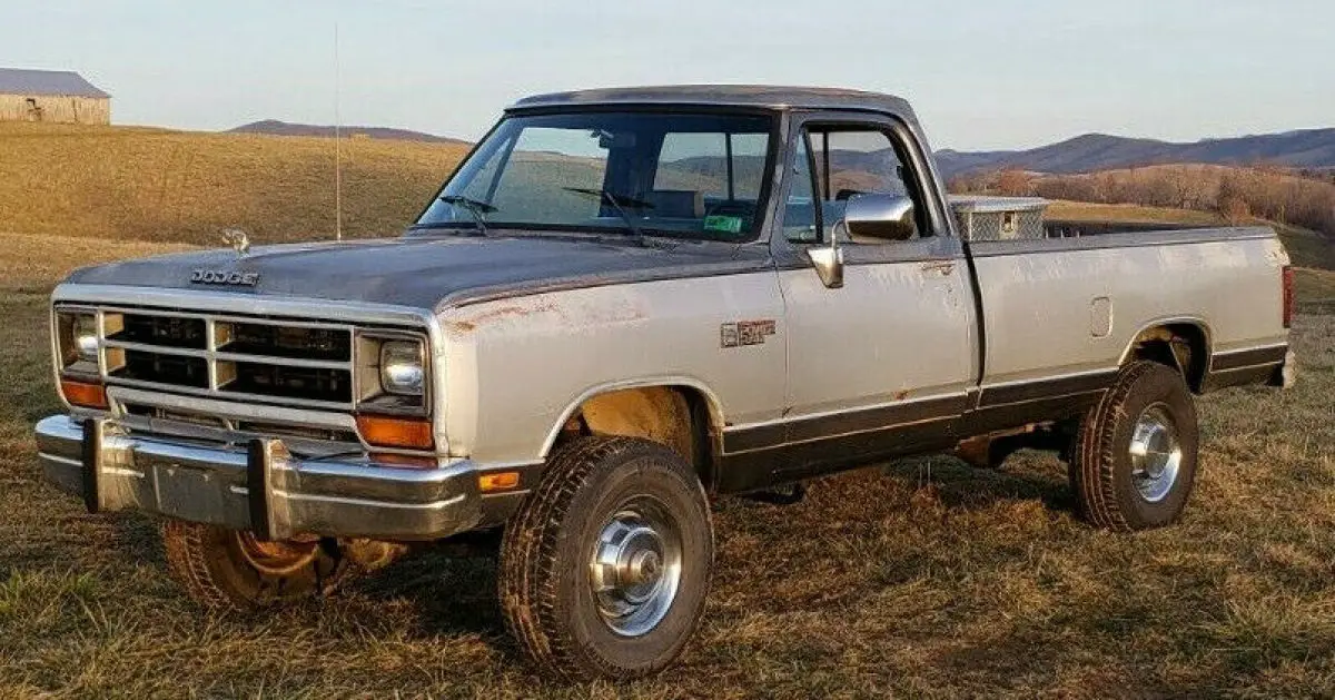 1990 dodge w250 power ram cummins diesel 4x4 kingpin 136000 miles