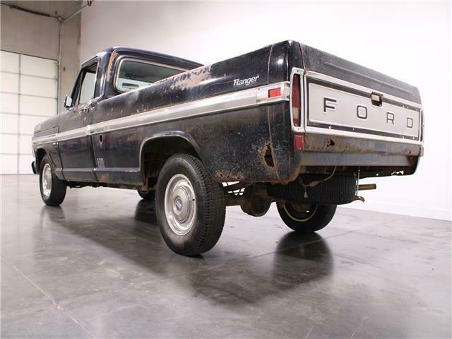 1970 ford f100 v8 automatic pickup 1/2 black
