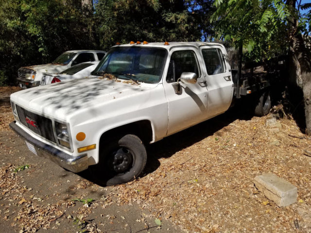 1990 gmc r3500 dually flatbed truck