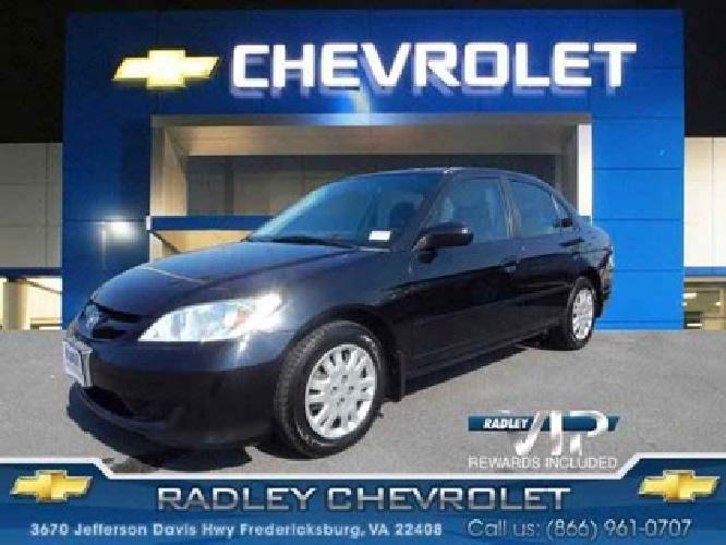 2005 honda civic sdn lx ssrs in fredericksburg, va
