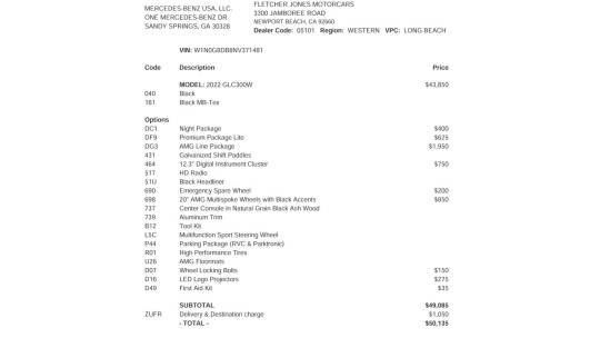 2022 Mercedes-Benz GLC