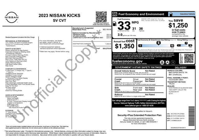 2023 nissan kicks sv